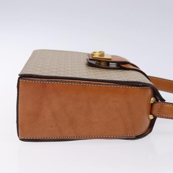 CELINE Macadam Canvas Hand Bag Pvc Beige Gold - Picture 4 of 12